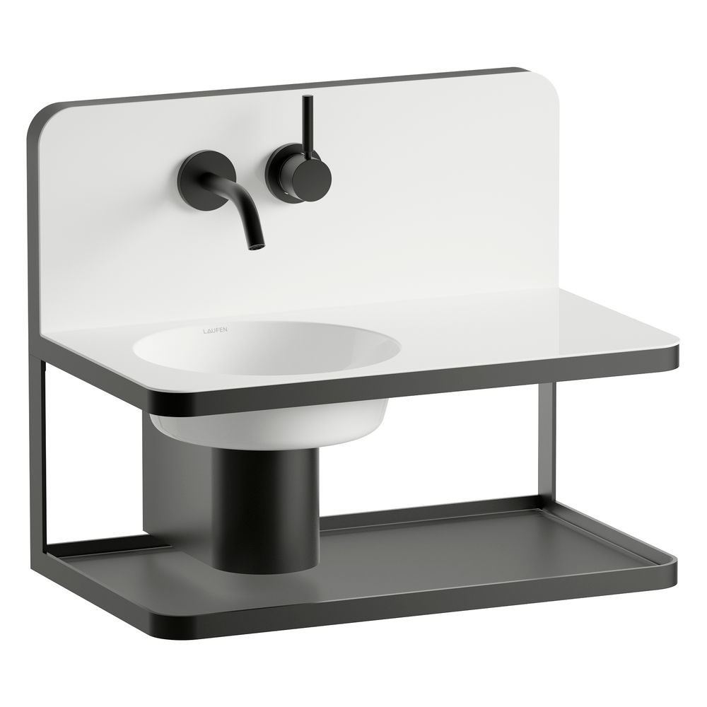 Laufen Waschplatz Steel19 600x360x497mm, rechteckig, Becken links, ohne Hahnloch... LAUFEN-H580ST20001121 7612738183332 (Abb. 2)