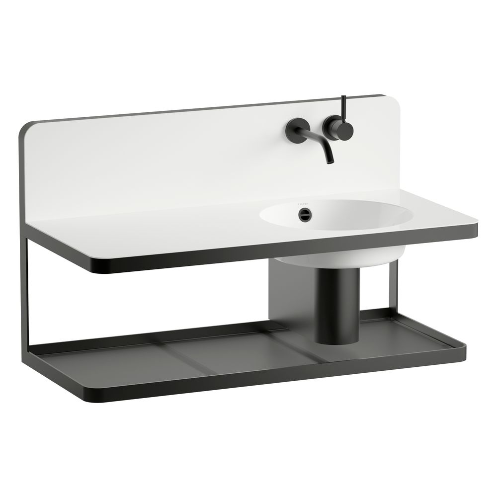Laufen Waschplatz Steel19 1000x490x590mm, rechteckig, Becken rechts, ohne Hahnlo... LAUFEN-H580ST50001091 7612738183356 (Abb. 2)