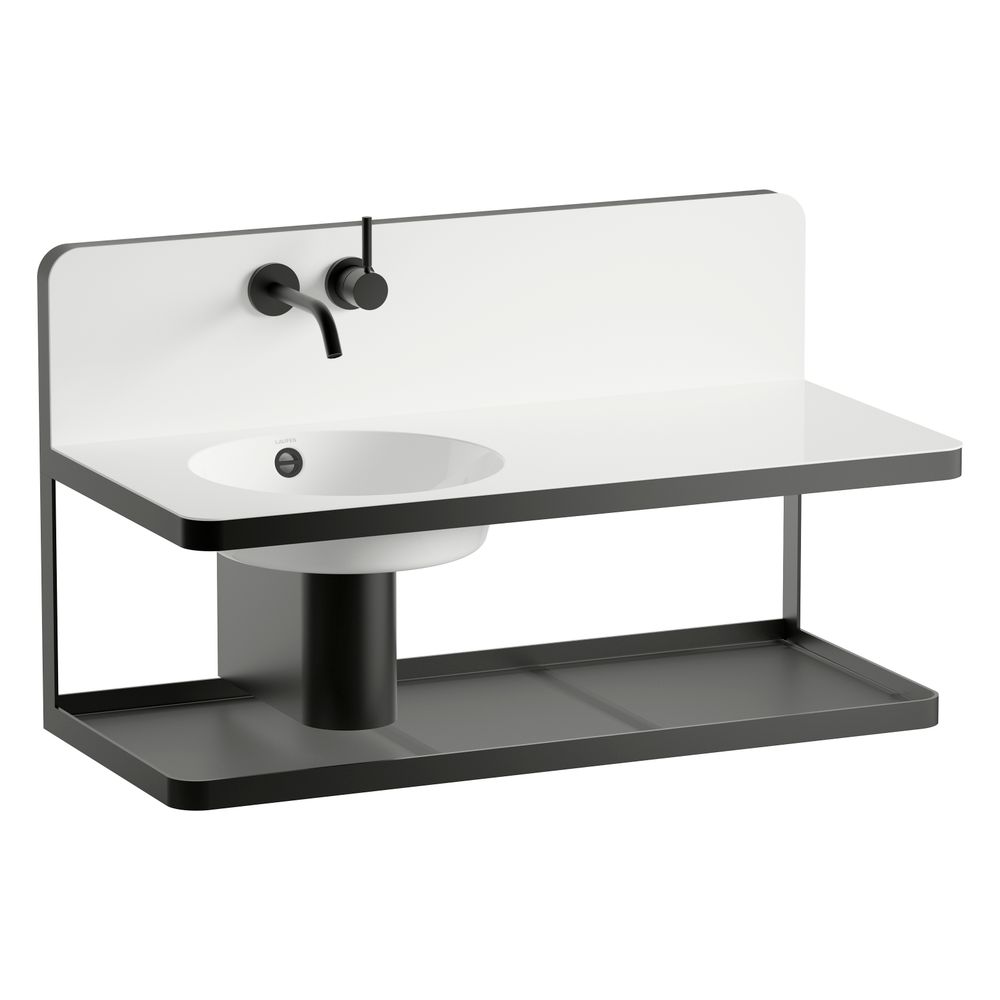 Laufen Waschplatz Steel19 1000x490x590mm, rechteckig, Becken links, ohne Hahnloc... LAUFEN-H580ST60001091 7612738183370 (Abb. 2)