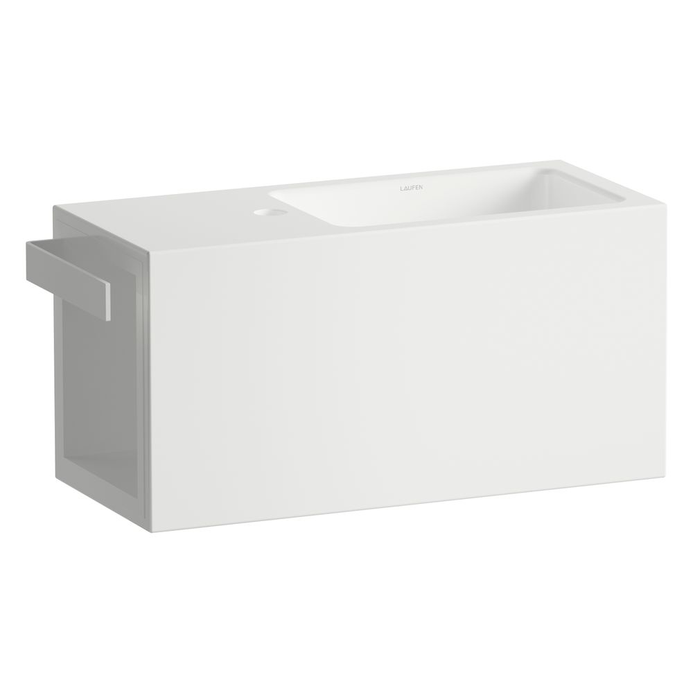 Laufen Waschplatz Xplore.S 600x268x300mm, rechteckig, Becken rechts, mit 1 Hahnl... LAUFEN-H585XS30001111 7612738183455 (Abb. 2)
