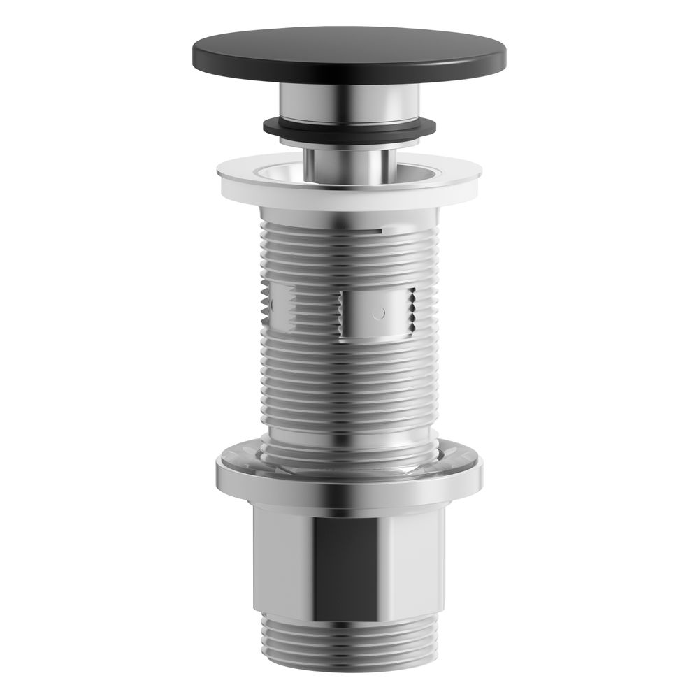 Laufen Ablaufventil Klick-Klack, Durchmesser 74mm, Auslass 1 1/4", Schwarz matt... LAUFEN-H591LA47160001 7612738183684 (Abb. 2)