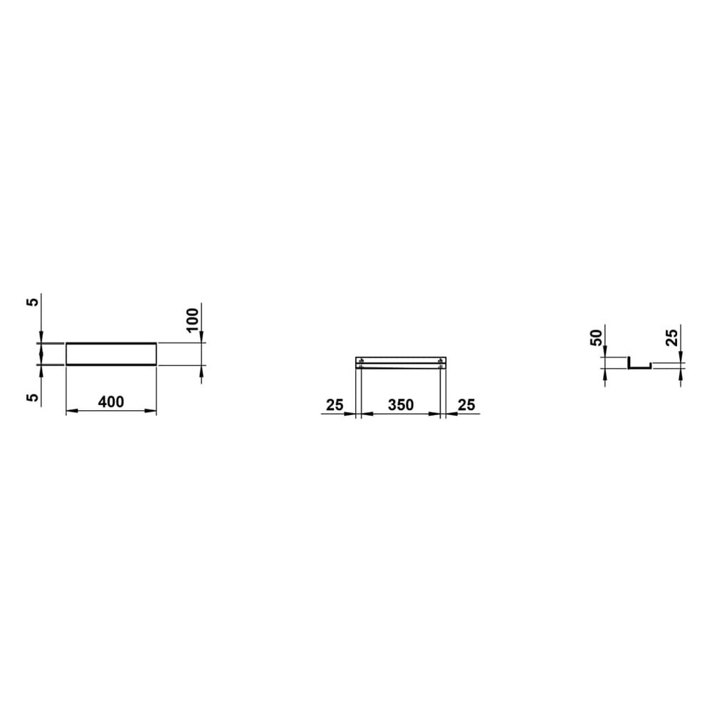 Laufen Ablage Assist 400x100mm, mit 1 Seifenspender links, Schwarz matt... LAUFEN-H385AS14500021 7612738178109 (Abb. 3)