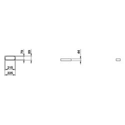 Laufen Aufbewahrungs-Box Assist 225x89mm, rechteckig, Walnuss... LAUFEN-H385AS06290011 7612738178048 (Abb. 1)