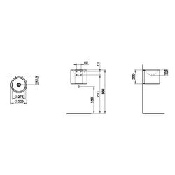 Laufen Waschtisch Form 329x347x290mm, rund, ohne Hahnloch und Überlauf, Weiß... LAUFEN-H515FM20001121 7612738181611 (Abb. 1)