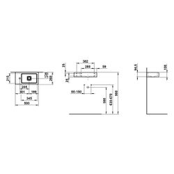 Laufen Waschtisch Xplore.S 500x268x100mm, rechteckig, Becken rechts, mit 1 Hahnl... LAUFEN-H515XS30001111 7612738181697 (Abb. 1)