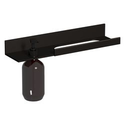 Laufen Ablage Assist 400x100mm, mit 1 Seifenspender links, Schwarz matt... LAUFEN-H385AS14500021 7612738178109 (Abb. 1)