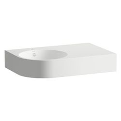 Laufen Waschtisch Form 800x500x158mm, rechteckig, Ablage rechts 1 Hahnloch mit Ü... LAUFEN-H510FM43991041 7612738178772 (Abb. 1)