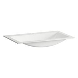 Laufen Einbau-Waschtisch Classics rechteckig 800x500x120mm, von oben, mit Armatu... LAUFEN-H517CL40001111 7612738181857 (Abb. 1)