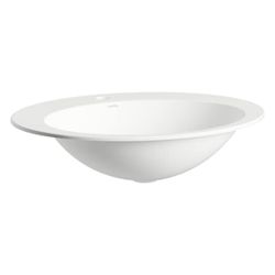 Laufen Einbau-Waschtisch Form oval 600x500x150mm, von oben, mit 1 Hahnloch, ohne... LAUFEN-H517FM70001111 7612738182151 (Abb. 1)