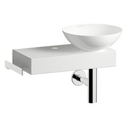 Laufen Waschplatz-Set Piccolo Novo 555x320x400mm, Schale links, mit Platte und Z... LAUFEN-H561PN30001111 7612738182458 (Abb. 1)