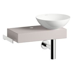 Laufen Waschplatz-Set Piccolo Novo 555x320x400mm, Schale links, mit Platte und Z... LAUFEN-H561PN37081111 7612738182472 (Abb. 1)