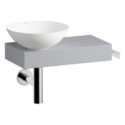 Laufen Waschplatz-Set Piccolo Novo 555x320x400mm, Schale rechts, mit Platte und ... LAUFEN-H561PN47101111 7612738182526 (Abb. 1)