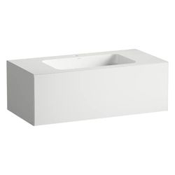 Laufen Waschplatz Folio 1004x500x350mm, mit Armaturenbank, 1 Hahnloch, ohne Über... LAUFEN-H580FO45251111 7612738182915 (Abb. 1)