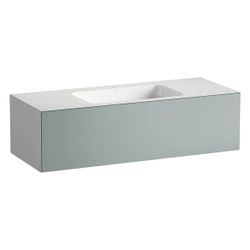 Laufen Waschplatz Folio 1254x500x350mm, mit Armaturenbank, 1 Hahnloch, ohne Über... LAUFEN-H580FO55211111 7612738182953 (Abb. 1)