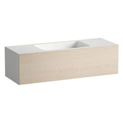 Laufen Waschplatz Folio 1254x450x350mm, ohne Armaturenbank, Hahnloch und Überlau... LAUFEN-H580FO55241121 7612738183080 (Abb. 1)