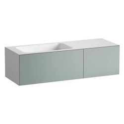 Laufen Waschplatz Folio 1254x450x350mm, Becken links, ohne Armaturenbank, Hahnlo... LAUFEN-H580FO75211121 7612738183165 (Abb. 1)