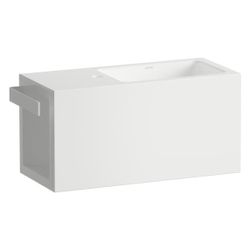 Laufen Waschplatz Xplore.S 600x268x300mm, rechteckig, Becken rechts, mit 1 Hahnl... LAUFEN-H585XS30001111 7612738183455 (Abb. 1)