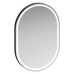 Laufen Spiegel Base 2.0 600x850mm, oval, LED-Beleuchtung, 1 Sensorschalter, Schw... LAUFEN-H4443951084501 7612738151706 (Abb. 1)
