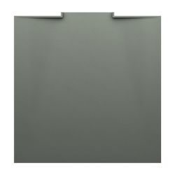 Laufen Duschwanne NIA 800x800x28mm, Betongrau, aus Marbond, mit Wandablauf... LAUFEN-H2100300790001 7612738108182 (Abb. 1)