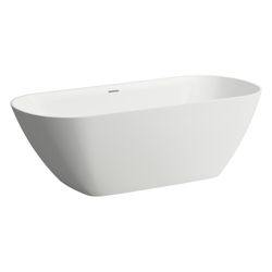 Laufen Badewanne freistehend Lua 750x1700x540mm, oval, Marbond, Weiß matt... LAUFEN-H2200827570001 7612738132309 (Abb. 1)