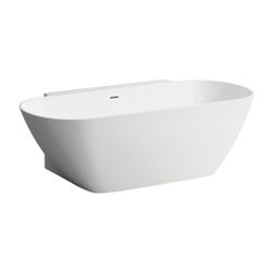 Laufen wandangebundene Badewanne LUA 855x1700x540mm, Chrom, Weiß, Marbond, Bohrl... LAUFEN-H2200870000361 7612738077303 (Abb. 1)