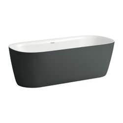 Laufen MEDA Freistehende Oval-Badewanne 1800x800mm, Verkehrsgrau Matt außen, Wei... LAUFEN-H2201121670001 7612738118563 (Abb. 1)