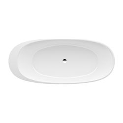 Laufen Freistehende Badewanne, Ilbagnoalessi, 800x1850x590mm, Weiß, aus Mineralg... LAUFEN-H2209720000001 7612738032852 (Abb. 1)
