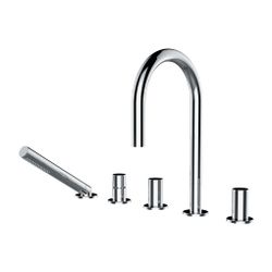 Laufen 5-Loch Wannenfüllkombination Kartell Festauslauf Ausladung 173mm, Chrom, ... LAUFEN-H3223350042821 7612742481264 (Abb. 1)