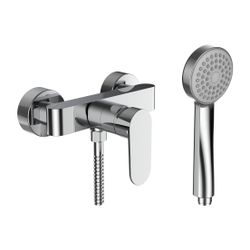 Laufen Einhebel-Brausemischer Aufputz mit Zubehör Kunststoffschlauch 1500mm, Chr... LAUFEN-H3315170041311 7612738957919 (Abb. 1)