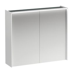 Laufen Spiegelschrank LANI, 715x820x210mm, glänzend Weiß, 2 Türen 2 Glasfachböde... LAUFEN-H4037621122611 7612738047344 (Abb. 1)