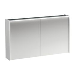 Laufen Spiegelschrank LANI, 715x1220x210mm, glänzend Weiß, 2 Türen 2 Glasfachböd... LAUFEN-H4038221122611 7612738047832 (Abb. 1)
