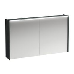 Laufen Spiegelschrank LANI, 715x1220x210mm, Verkehrsgrau, 2 Türen 2 Glasfachböde... LAUFEN-H4038221122661 7612738047849 (Abb. 1)