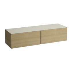 Laufen Schubladenelement, Ilbagnoalessi, 1600mm, Eiche hell, 2 Schub., ohne Auss... LAUFEN-H4313300972501 7612738073350 (Abb. 1)