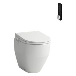 Laufen Dusch-Tiefspül-WC bodenstehend Cleanet Pro, spülrandlos, mit Fernbedienun... LAUFEN-H603890000S002 7612738134112 (Abb. 1)
