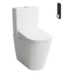 Laufen Dusch-Tiefspül-WC Kombination bodenstehend Cleanet Meda, spülrandlos, Sil... LAUFEN-H606110000S002 7612738162627 (Abb. 1)