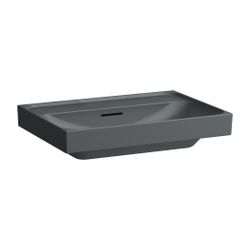 Laufen Waschtisch MEDA 460x650x160mm, Mattgraphit, ohne Hahnloch, mit Überlauf... LAUFEN-H8101147581091 7612738063030 (Abb. 1)