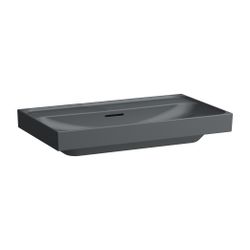 Laufen Aufsatzwaschtisch MEDA 460x800x160mm, Mattgraphit, ohne Hahnloch, mit Übe... LAUFEN-H8161177581091 7612738065430 (Abb. 1)