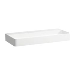 Laufen Aufsatzwaschtisch VAL 420x950x155mm, Weiß LCC, ohne Hahnloch/Überlauf... LAUFEN-H8162874001121 7612738342593 (Abb. 1)