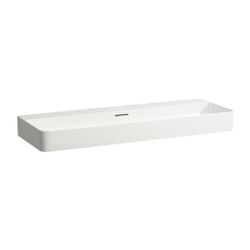Laufen Waschtisch VAL 420x1200x155mm, Mattweiß, ohne Hahnloch, mit Überlauf... LAUFEN-H8102897571091 7612738934682 (Abb. 1)