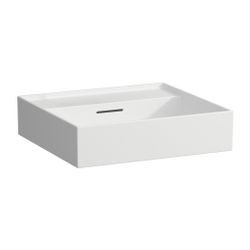 Laufen Aufsatzwaschtisch Kartell 460x500x145mm, Mattweiß, ohne Hahnloch, mit Übe... LAUFEN-H8163327571091 7612738916565 (Abb. 1)