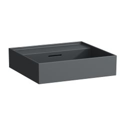 Laufen Aufsatzwaschtisch Kartell 460x500x145mm, Mattgraphit, ohne Hahnloch, mit ... LAUFEN-H8163327581091 7612738964672 (Abb. 1)