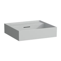 Laufen Aufsatzwaschtisch Kartell 460x500x145mm, Mattgrau, ohne Hahnloch, mit Übe... LAUFEN-H8163327591091 7612738916589 (Abb. 1)