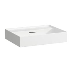 Laufen Aufsatzwaschtisch Kartell 460x600x145mm, Weiß LCC, ohne Hahnloch, mit Übe... LAUFEN-H8163334001091 7612738916640 (Abb. 1)