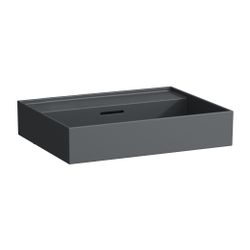 Laufen Waschtisch Kartell 460x600x145mm, Mattgraphit, ohne Hahnloch, mit Überlau... LAUFEN-H8103337581091 7612738964719 (Abb. 1)