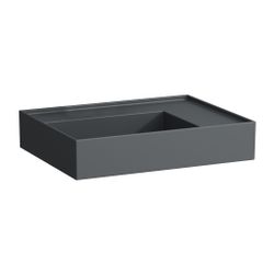 Laufen Waschtisch Kartell 460x600x150mm, Mattgraphit, ohne Hahnloch/Überlauf, Ab... LAUFEN-H8103347581121 7612738965228 (Abb. 1)