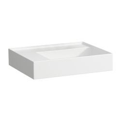 Laufen Aufsatzwaschtisch Kartell 460x600x150mm, Weiß LCC, ohne Hahnloch/Überlauf... LAUFEN-H8183354001121 7612738977955 (Abb. 1)