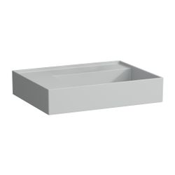 Laufen Aufsatzwaschtisch Kartell 460x600x150mm, Mattgrau, ohne Hahnloch/Überlauf... LAUFEN-H8183357591121 7612738977986 (Abb. 1)