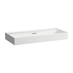 Laufen Aufsatzwaschtisch Kartell 460x1000x145mm, Mattweiß, ohne Hahnloch, mit Üb... LAUFEN-H8163377571091 7612738011390 (Abb. 1)