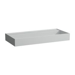 Laufen Waschtisch Kartell 460x1000x145mm, Mattgrau, ohne Hahnloch/Überlauf, Kana... LAUFEN-H8103377591421 7612738010652 (Abb. 1)