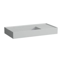 Laufen Aufsatzwaschtisch Kartell 460x900x150mm, Mattgrau, ohne Hahnloch/Überlauf... LAUFEN-H8183387591121 7612738978266 (Abb. 1)